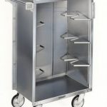 Lakeside-Stainless-Steel-Vinyl-Finish-Enclosed-Bussing-Cart-17-58-x-27-34-x-42-78-inch-Overall-Size-1-each-0