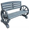 Leigh-Country-TX-93974-Blue-Wash-Wagon-Wheel-Wooden-Bench-0