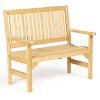 Leisure-Lawns-Amish-Made-Yellow-Pine-4-English-Garden-Bench-Model-940-Ships-Free-Within-2-to-3-Weeks-0