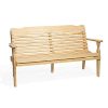 Leisure-Lawns-Amish-Made-Yellow-Pine-Park-Bench-Horiz-Back-Model-520-Ships-Free-Within-2-to-3-Weeks-0