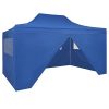 LicongUS-Pop-Up-Marquee-with-4-Side-Walls-98×148-Blue-Pop-up-Tent-Party-Tent-Sidewall-material-210D-oxford-fabric-0-1