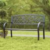 Liquid-Pack-Solutions-Metal-Garden-Bench-Sturdy-Cast-and-Tube-Iron-Bench-Features-an-Stunning-Back-Detailed-with-Hummingbirds-Vines-and-Flowers-0-1