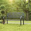 Liquid-Pack-Solutions-Metal-Garden-Bench-Sturdy-Cast-and-Tube-Iron-Bench-Features-an-Stunning-Back-Detailed-with-Hummingbirds-Vines-and-Flowers-0-2