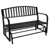 Liquid-Pack-Solutions-Outdoor-Patio-Steel-Glider-Bench-Made-from-Heavy-duty-Steel-Material-so-it-is-Sure-to-Hold-Up-to-the-Harsh-Elements-0-1