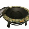 Lizh-Metalwork-30-Inch-Heavy-Duty-Natural-Slate-Top-Fire-Pit-TableWood-Burning-Backyard-Patio-Garden-Fire-Pit-0-1