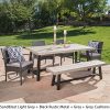Louise-Outdoor-6-Piece-Grey-Wicker-Dining-Set-with-Light-Grey-Sandblast-Finish-Acacia-Wood-Table-and-Bench-and-Grey-Water-Resistant-Cushions-0-0