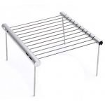 MSPowerstrange-Portable-Stainless-Steel-BBQ-Grill-Folding-Mini-Pocket-Outdoor-Barbecue-Picnic-Camping-Flat-0-0