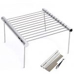 MSPowerstrange-Portable-Stainless-Steel-BBQ-Grill-Folding-Mini-Pocket-Outdoor-Barbecue-Picnic-Camping-Flat-0