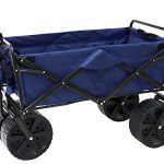 Mac-Sports-Heavy-Duty-Collapsible-Folding-All-Terrain-Utility-Beach-Wagon-Cart-BlueBlack-0