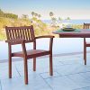 Malibu-V1802SET5-Outdoor-Patio-3-Piece-Wood-Dining-Set-with-Stacking-Chair-Natural-0-0