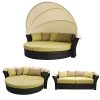Martinique-Outdoor-Patio-Canopy-Bed-with-Hide-Away-Footrest-with-Wicker-Brown-and-Fabric-Light-Green-0
