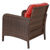 Mattsglobal-Modern-5-PCS-Patio-Rattan-Wicker-Furniture-Set-Sofa-Ottoman-with-Red-Cushion-0-2