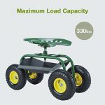Mecor-Garden-Cart-Rolling-Work-Seat-with-Heavy-Duty-Tool-Tray-Gardening-Planting-Cart-330Ibs-Green-0-0