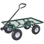 Mecor-Yard-Wagon-Cart-Garden-Utility-Lawn-Heavy-Duty-Steel-Cart-with-WheelsFlat-Free-Tires-660lbs-Multifunctional-Pulling-Wagon-0