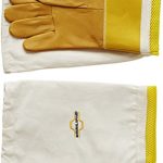 NATURAL-APIARY-BEEKEEPING-GLOVES-GOATSKIN-ADJUSTABLE-VENTED-SLEEVES-STING-PROOF-CUFFS-Durable-Leather-Extra-Long-Thick-Sleeves-Money-Back-Guarantee-0-2
