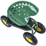 NEW-330lbs-Garden-Cart-Rolling-Work-Seat-With-Tool-Tray-Heavy-Duty-Gardening-Plant-0-0