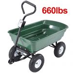 NEW-660lbs-Garden-Dump-Cart-Dumper-Wagon-Carrier-Wheel-Barrow-Air-Tires-Heavy-Duty-0-0