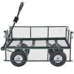 NEW-660lbs-Heavy-Duty-Lawn-Garden-Utility-Cart-Wagon-Wheelbarrow-Steel-Trailer-0