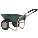 NEW-Green-Dual-Wheel-Home-Wheelbarrow-Yard-Garden-Cart-0-0