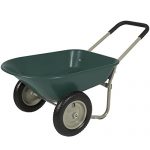 NEW-Green-Dual-Wheel-Home-Wheelbarrow-Yard-Garden-Cart-0