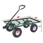 NEW-Lawn-Yard-Utility-Garden-Wagon-Heavy-Duty-Nursery-Cart-Wheelbarrow-Steel-Trailer-0-0