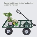 NEW-Lawn-Yard-Utility-Garden-Wagon-Heavy-Duty-Nursery-Cart-Wheelbarrow-Steel-Trailer-0