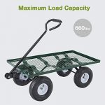 NEW-Lawn-Yard-Utility-Garden-Wagon-Heavy-Duty-Nursery-Cart-Wheelbarrow-Steel-Trailer-0-2