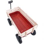 NEW-Red-330lbs-Outdoor-Wagon-Pulling-Kid-Children-Garden-Cart-with-Wood-Railing-0-0