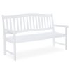 NEW-White-Classic-Wooden-Outdoor-Bench-for-Patio-Garden-Backyard-Porch-0