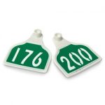 Nasco-CAL-TAG-Calf-Tag-Numbers-on-1-Side-3-L-x-2-14-W-Pkg-of-25-Numbers-176-200-Green-Over-White-Base-C34503HN-0