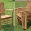 New-5-Pc-Luxurious-Grade-A-Teak-Dining-Set-48-Round-Butterfly-Table-And-4-Wave-Stacking-Arm-Chairs-WHDSWV1-0-2