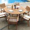 New-7-Pc-Luxurious-Grade-A-Teak-Dining-Set-60-Round-Table-And-6-Stacking-Arbor-Arm-Chairs-WHDSAB7-0