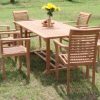New-7-Pc-Luxurious-Grade-A-Teak-Dining-Set-71-Mas-Rectangle-Table-Trestle-Legs-And-6-Mas-Stacking-Arm-Chairs-WHDSMS7-0