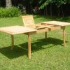 New-7-Pc-Luxurious-Grade-A-Teak-Dining-Set-94-Double-Extension-Rectangle-Table-6-Giva-Chairs-4-Armless-2-Arm-Captain-0-0