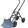 New-Concept-Snow-Shovel-Heavy-Duty-Snow-Pusher-and-Thrower-Foldable-Heavy-Duty-Steel-Blade-Remove-30cm-New-Snow-25cm-Wetice-Snow-With-Ease-0
