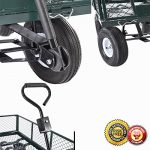 New-Heavy-Duty-Utility-Wheelbarrow-Lawn-Wagon-Cart-Dump-Trailer-Yard-Gdn-Steel-0-0