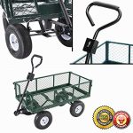 New-Heavy-Duty-Utility-Wheelbarrow-Lawn-Wagon-Cart-Dump-Trailer-Yard-Gdn-Steel-0-2