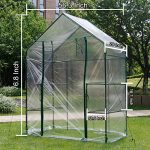 New-Mini-Walk-in-Greenhouse-Portable-Flower-Garden-With-Clear-PVC-Cover-Strong-Metal-Frame-3-Tiers-6-Shelves-Size-56W-x-29D-x-77H-0-1