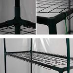 New-Mini-Walk-in-Greenhouse-Portable-Flower-Garden-With-Clear-PVC-Cover-Strong-Metal-Frame-3-Tiers-6-Shelves-Size-56W-x-29D-x-77H-0-2