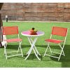 New-Red-3-PCS-Folding-Bistro-Table-Chairs-Set-Garden-Backyard-Patio-Furniture-0-1