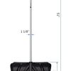 ORIENTOOLS-Snow-Pusher-with-D-Grip-Handle-and-Foot-Plate-The-Shovel-Perfect-for-Shoveling-or-Pushing-Snow-Soils-and-Grains-19-Blade-0-2