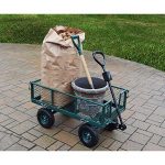 Oakland-Living-Corporation-450-lb-Weight-Capacity-Garden-Cart-with-Adaptor-Handle-in-Green-0-1