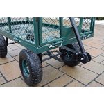 Oakland-Living-Corporation-450-lb-Weight-Capacity-Garden-Cart-with-Adaptor-Handle-in-Green-0-2