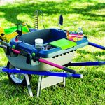 Original-Little-Burro-USA-made-lawngarden-tray-for-all-4-6-cu-ft-wheelbarrows-Holds-rake-shovel-short-handle-tools-drinks-water-tight-storage-for-phone-Wheelbarrow-not-included-Great-gift-0-0