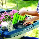 Original-Little-Burro-USA-made-lawngarden-tray-for-all-4-6-cu-ft-wheelbarrows-Holds-rake-shovel-short-handle-tools-drinks-water-tight-storage-for-phone-Wheelbarrow-not-included-Great-gift-0-1