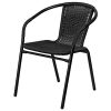 Outdoor-Indoor-Stackable-Rattan-Chair-Sturdy-Steel-Frame-Durable-Lightweight-Comfortable-Breathable-Waterproof-Material-Home-Garden-Furniture-Set-0f-4-BLack-1783blk-0-0