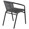 Outdoor-Indoor-Stackable-Rattan-Chair-Sturdy-Steel-Frame-Durable-Lightweight-Comfortable-Breathable-Waterproof-Material-Home-Garden-Furniture-Set-0f-4-Gray-1783gry-0-2