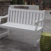 Outdoor-Patio-Bench-Wood-Two-Seater-White-0