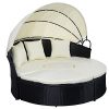 Outdoor-Patio-Sofa-Furniture-Round-Retractable-Canopy-Daybed-Black-Wicker-Rattan-with-Cushions-Up-to-300-LBS-0