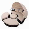 Outdoor-Patio-Sofa-Mix-Brown-Rattan-Furniture-Round-Retractable-Canopy-Daybed-0-1